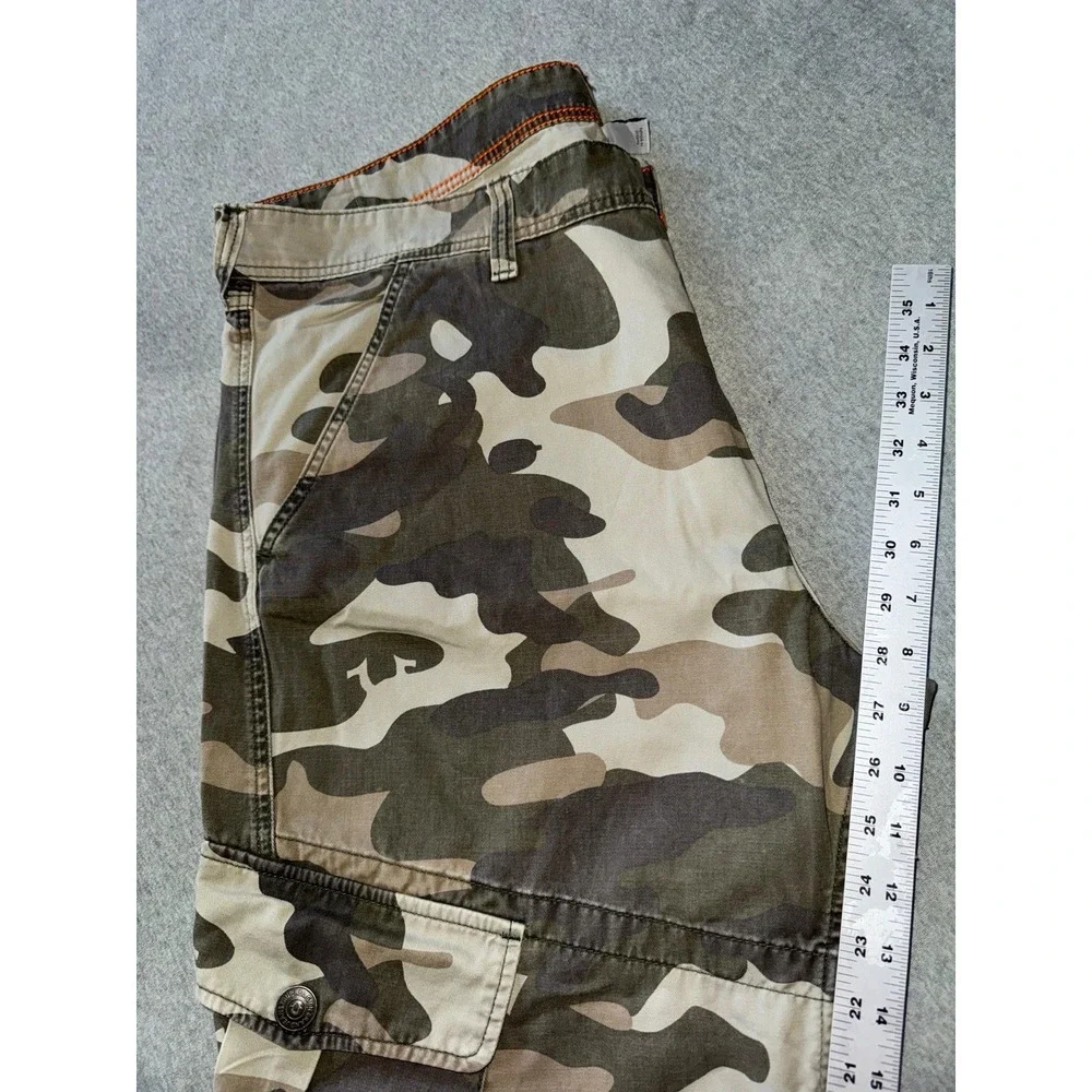 True Religion Men's Regular Fit Cargo Pants Camouflage Army Sz‎ 40